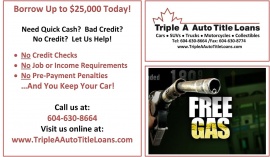 Triple A Auto Title Loans, Vancouver