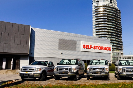 All Canadian Self Storage - UHaul Trucks at our Storage Facility